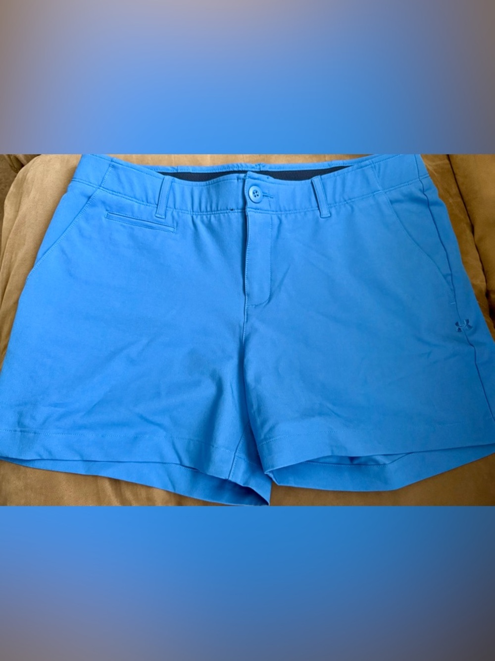 Under Armour Bright Blue Flat Front Performance Shorts